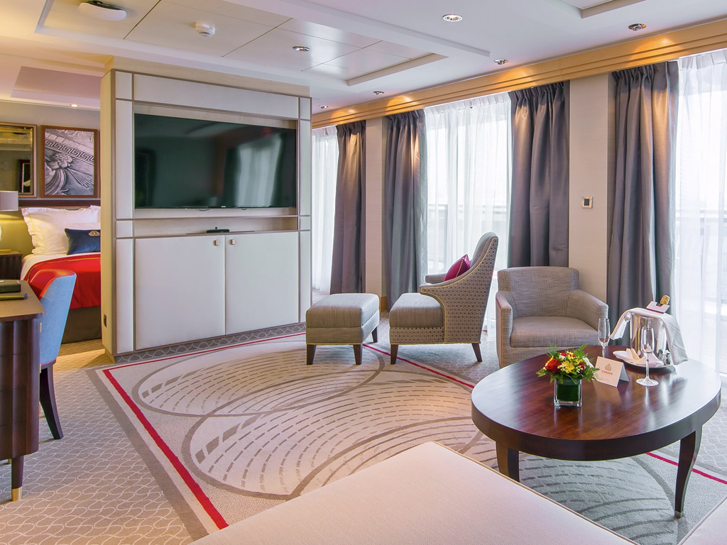 Queen Mary 2 - Queens Penthouse Suite mit Balkon