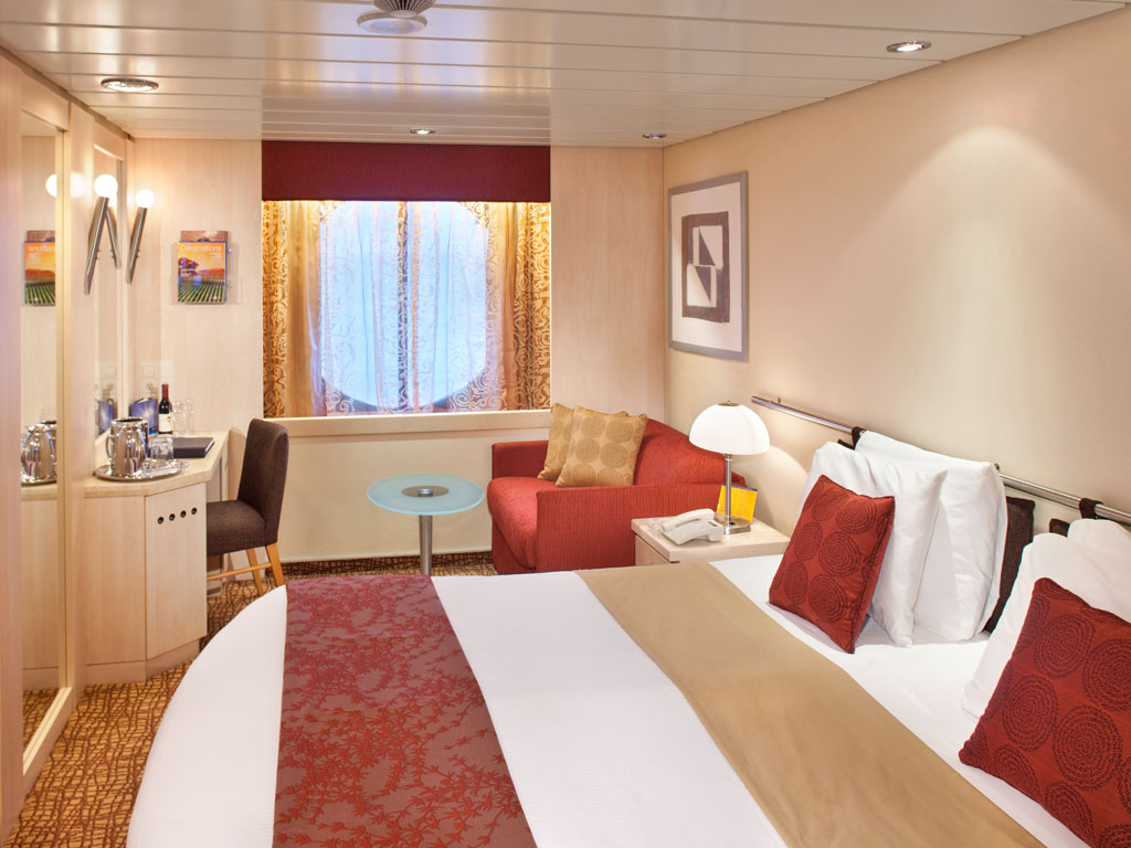 Celebrity Infinity - Deluxe Außenkabine mit Fenster (nicht zu öffnen)