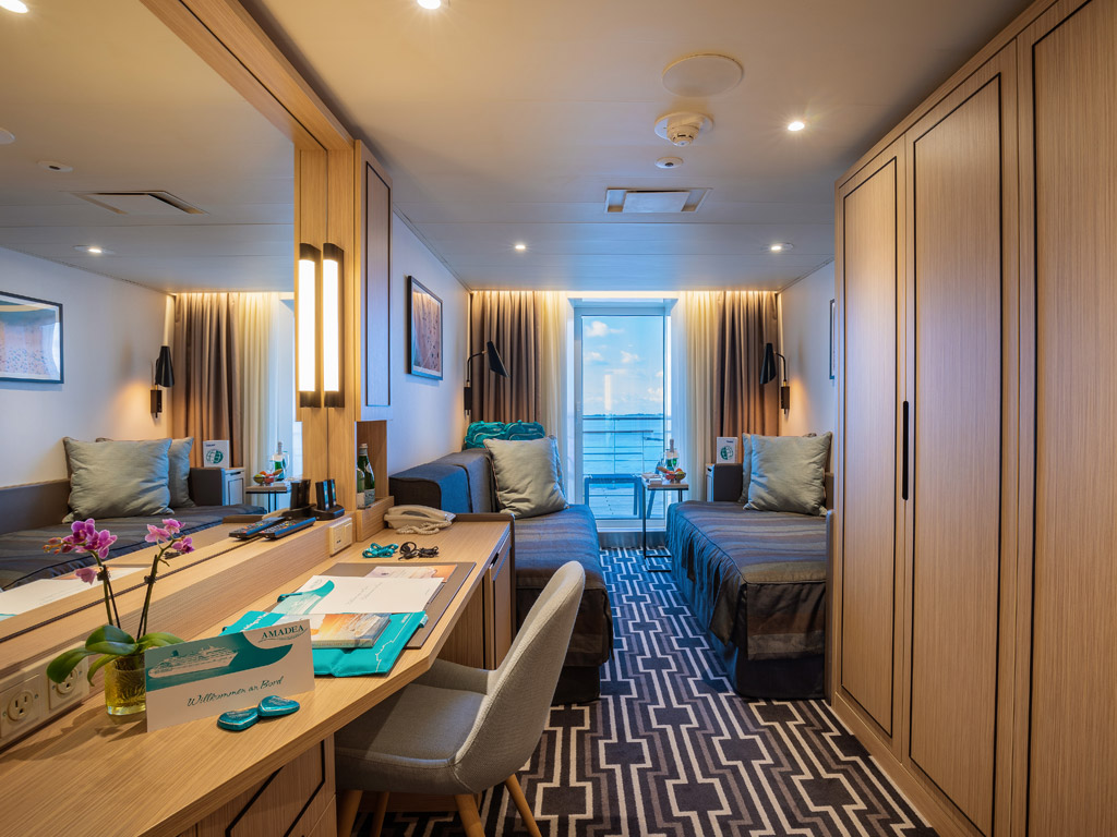 MS Amadea - Superior Außenkabine mit Privat-Veranda zur Promenade