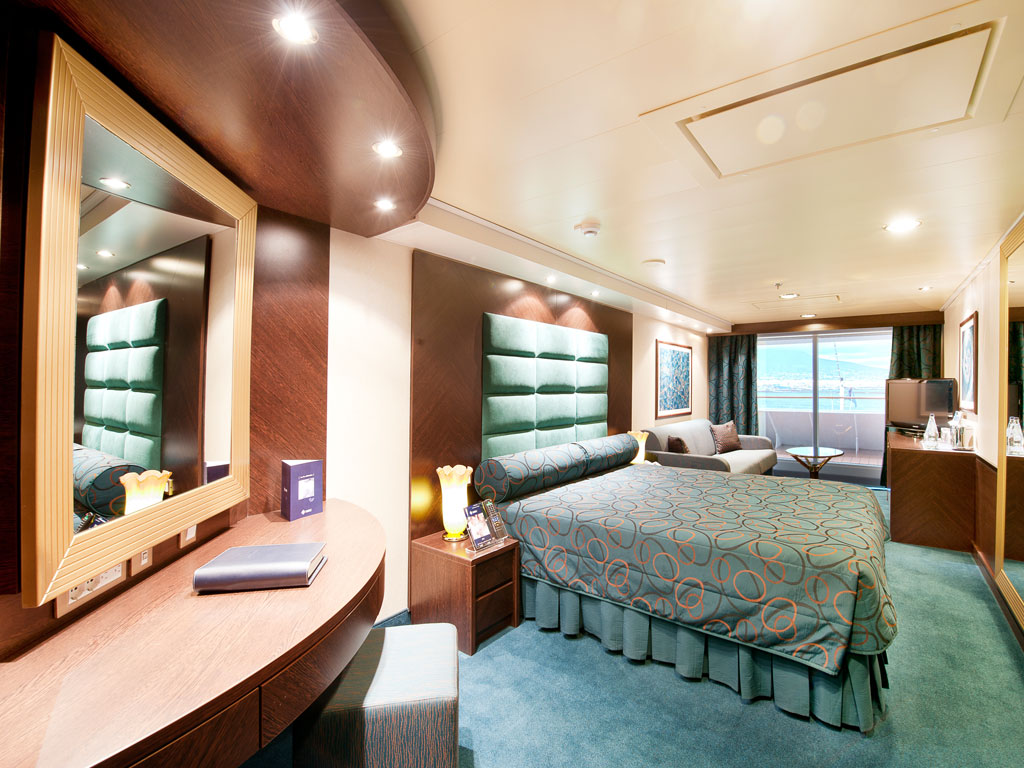 MSC Fantasia - Aurea Junior-Suite mit Panoramafenster (nicht zu öffnen)
