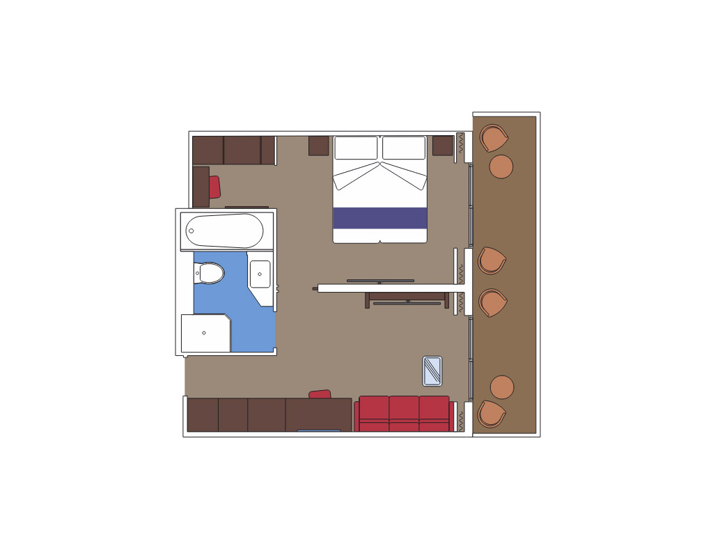 MSC Magnifica - Yacht Club Grand Suite mit Balkon