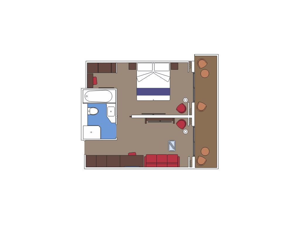 MSC Magnifica - Yacht Club Executive & Family Suite mit Balkon