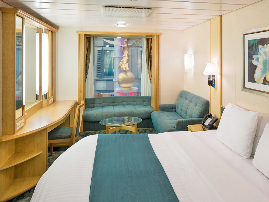 Freedom of the Seas - Promenade View Kabine mit Fenster (nicht zu öffnen)