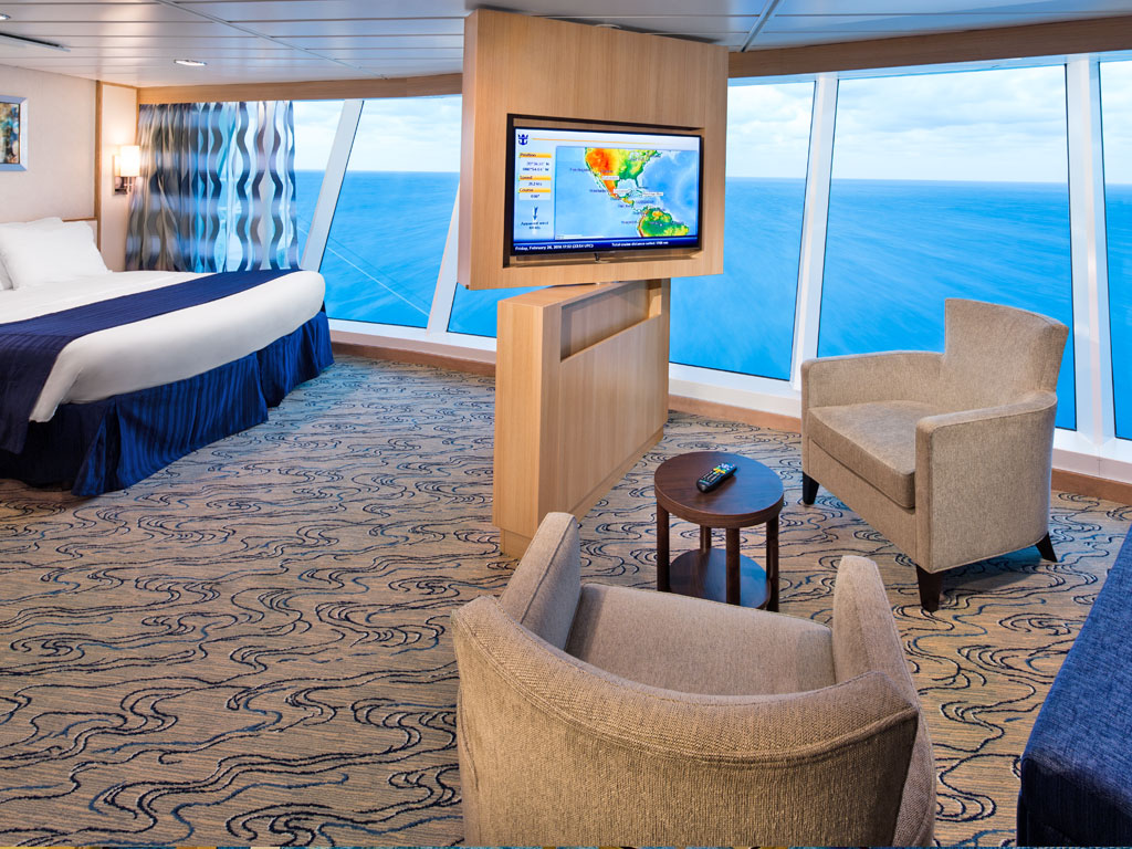 Freedom of the Seas - Panorama Suite mit Panoramafenster (nicht zu öffnen)