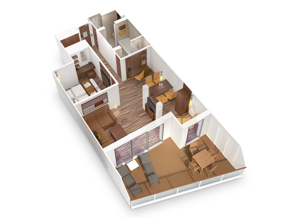 AIDAperla - Premium-Suite mit priv. Sonnendeck