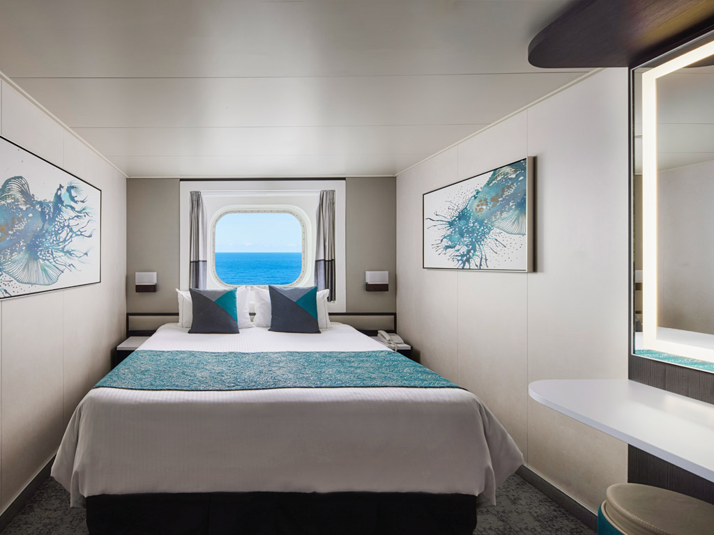 Norwegian Pearl - Außenkabine mit Fenster (nicht zu öffnen)