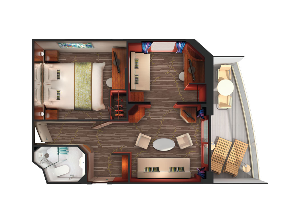 Pride of America - Familien Suite mit Balkon