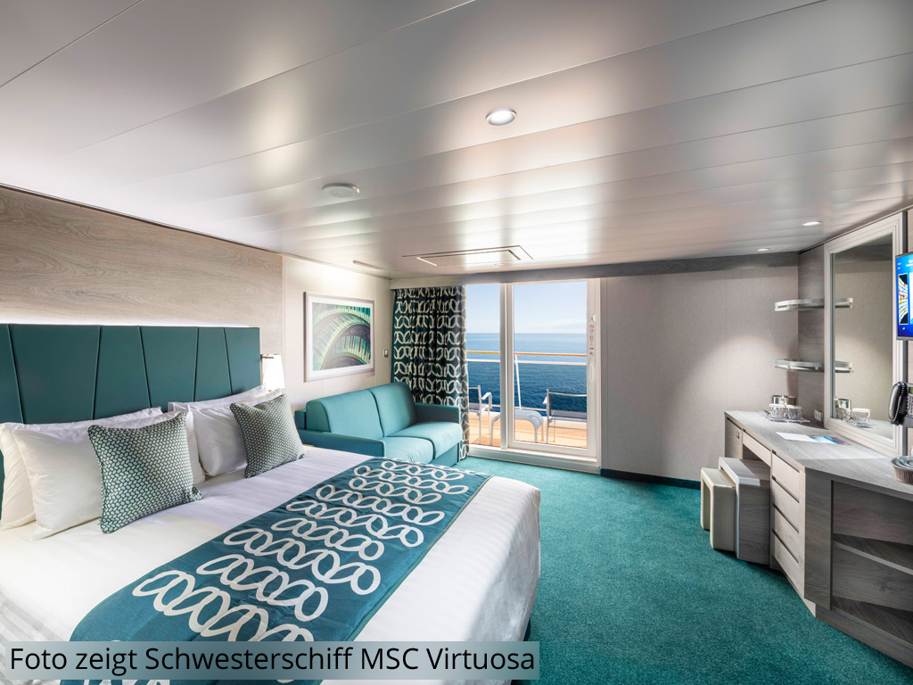 MSC Grandiosa - Aurea Premium-Suite mit Balkon