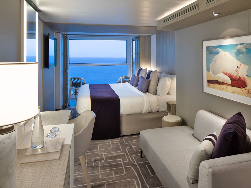 Celebrity Ascent - Concierge Class Kabine mit Infinite Veranda und absenkbarer Fensterfront