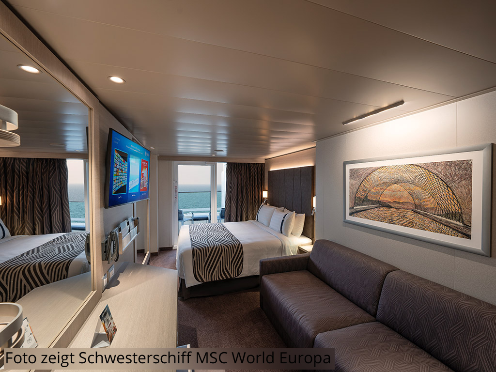 MSC World America - Aurea Junior-Suite mit Balkon