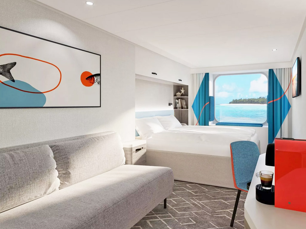 Mein Schiff Flow - Außenkabine mit Fenster (nicht zu öffnen)