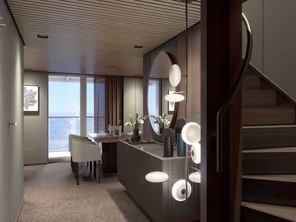 Norwegian Aura - The Haven Duplex Suite mit 3 Schlafzimmern und großem Balkon