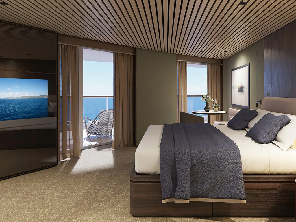 Norwegian Aura - The Haven Penthouse Suite mit großem Balkon am Heck