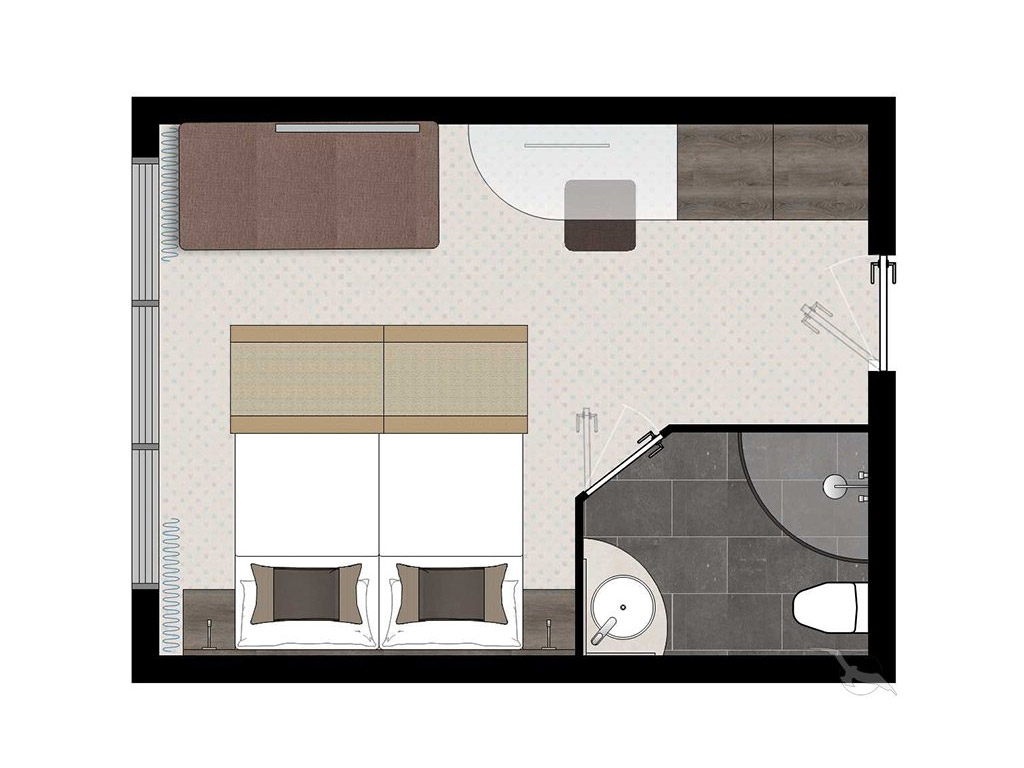 MS Alina - Deluxe Außenkabine mit franz. Balkon