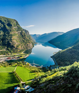 Beispielhafte Impression eines Stopps in Flam/Aurlandsfjord