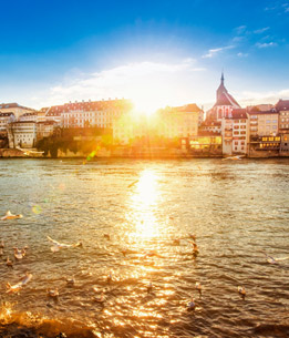 Beispielhafte Impression eines Stopps in Basel