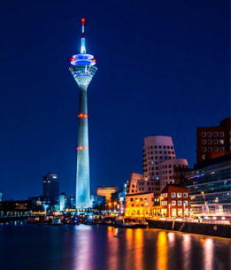 Beispielhafte Impression eines Stopps in Düsseldorf