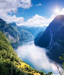 Beispielhafte Impression eines Stopps in Geiranger Fjord
