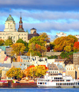 Beispielhafte Impression eines Stopps in Quebec Stadt