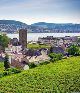 Beispielhafte Impression eines Stopps in Rüdesheim