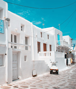 Beispielhafte Impression eines Stopps in Mykonos