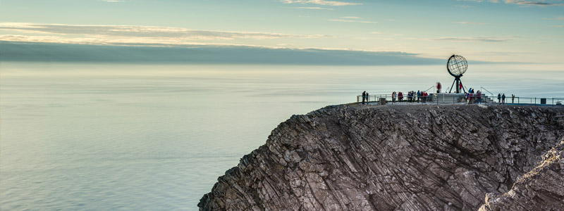 Beispielhafte Impression eines Stopps in Honningsvag/ Nordkap