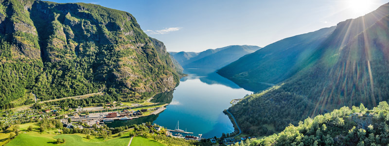 Beispielhafte Impression eines Stopps in Flam/Aurlandsfjord