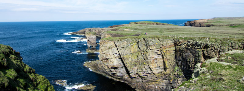 Beispielhafte Impression eines Stopps in Kirkwall/ Orkneys