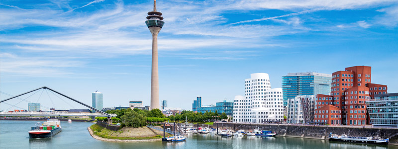 Beispielhafte Impression eines Stopps in Düsseldorf