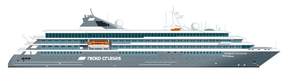Schiffsquerschnitt World Voyager