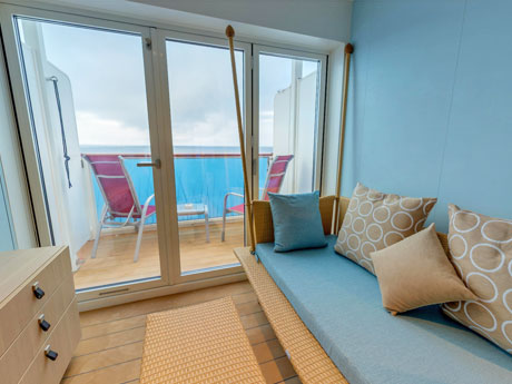 Verandakabine Deluxe mit Lounge Helios-Klasse