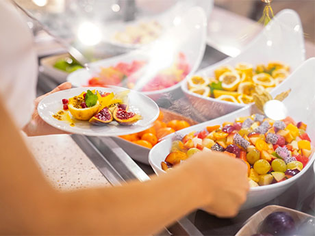 Speisenvielfalt am Buffet