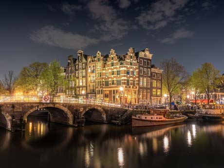 Gracht am Abend