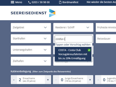 Suche nach Vorzugskreuzfahrten