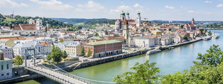 Blick über die Donau nach Passau
