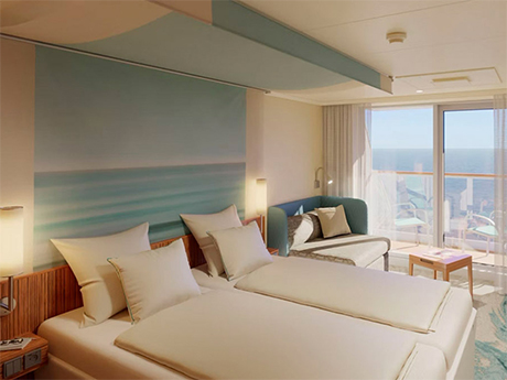 Balkonkabine nach der Modernisierung