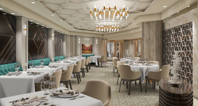 Le Fil Rouge Restaurant an Bord der Explora I
