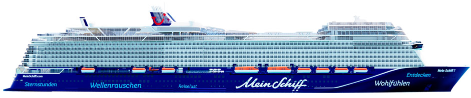 Schiffsquerschnitt Mein Schiff 7