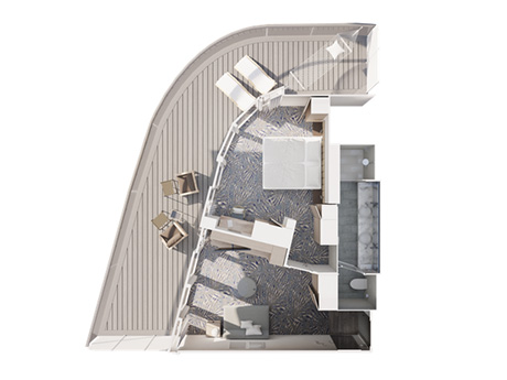 Grundriss Fernweh Suite