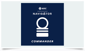 MSC Navigator Partner in Höchstrang Commander