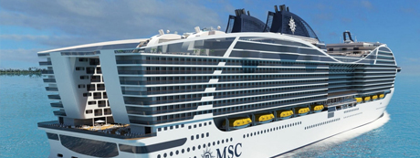 Achterdeck MSC World Klasse