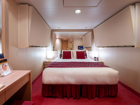 Innenkabine mit 2 Pullman-Betten