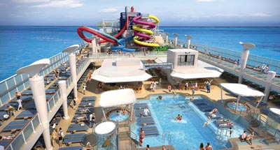 Pooldeck auf der Norwegian Breakaway