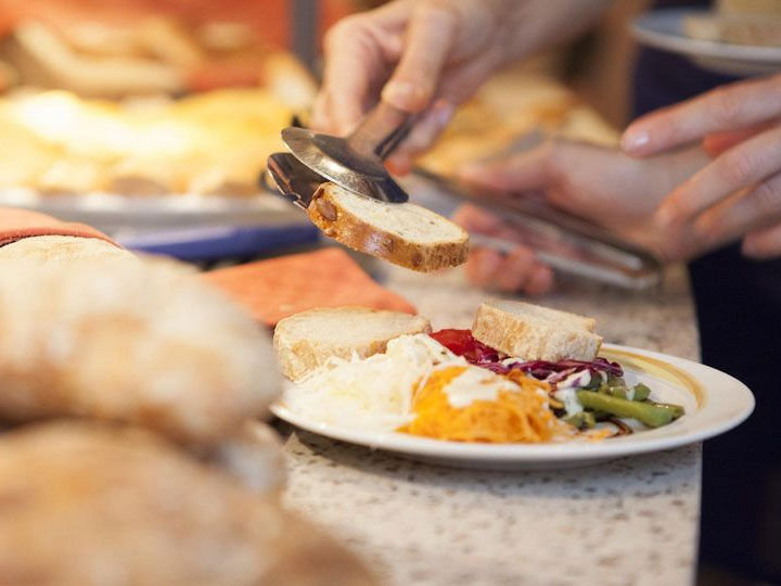 Auswahl am Buffet