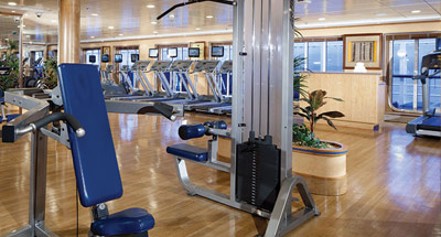 Fitnesscenter auf der Pride of America