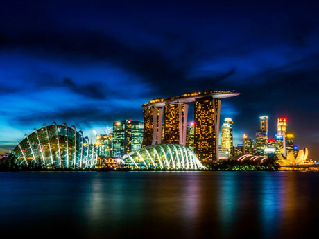 Singapur bei Nacht