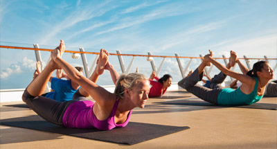 Yoga an Bord der Spectrum of the Seas