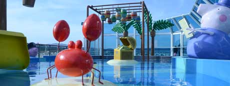 Kinderpool auf Familienschiff