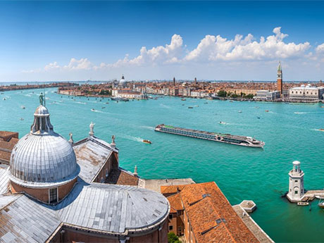 Venedig mit Canal Grande von oben